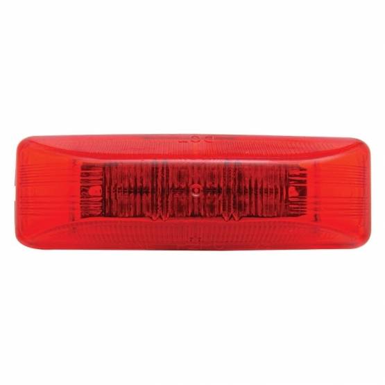 UNITED PACIFIC - UNITED PACIFIC - 38162B - LUZ RECTANGULAR DE 12 LED (LIQUIDACIÓN/MARCADOR) - LED ROJO/LENTE ROJA (A GRANEL)