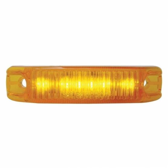 UNITED PACIFIC - UNITED PACIFIC - 38165 - LUZ STREAMLINE RECTANGULAR DE 6 LED (LIQUIDACIÓN/MARCADOR) - LED ÁMBAR/LENTE ÁMBAR