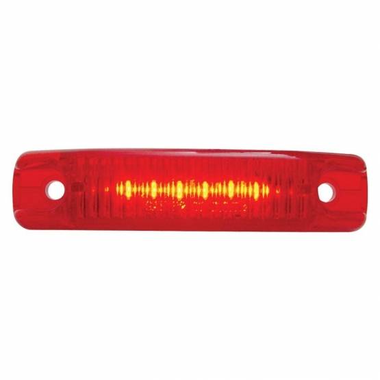 UNITED PACIFIC - UNITED PACIFIC - 38166 - LUZ STREAMLINE RECTANGULAR DE 6 LED (LIQUIDACIÓN/MARCADOR) - LED ROJO/LENTE ROJA