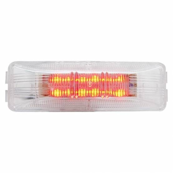 UNITED PACIFIC - UNITED PACIFIC - 38213 - LUZ RECTANGULAR DE 12 LED (LIQUIDACIÓN/MARCADOR) - LED ROJO/LENTE TRANSPARENTE