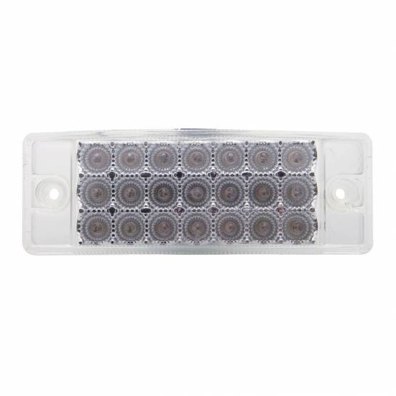 UNITED PACIFIC - UNITED PACIFIC - 38296B - LUZ RECTANGULAR REFLECTOR DE 21 LED (LIQUIDACIÓN/MARCADOR) - LED ÁMBAR/LENTE TRANSPARENTE (A GRANEL)