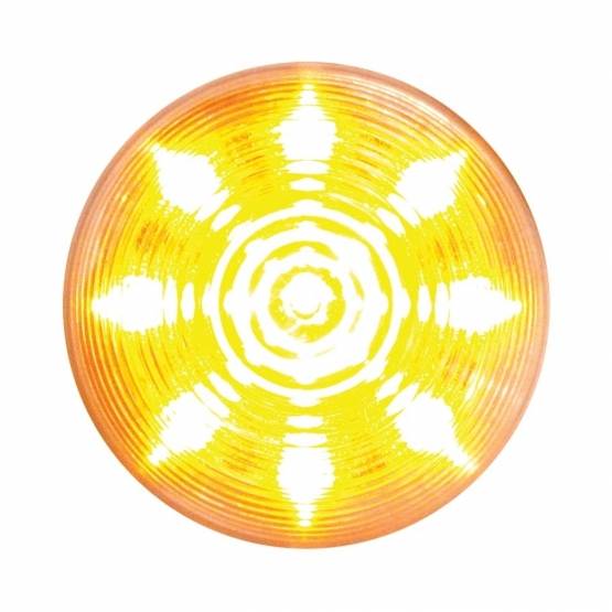 UNITED PACIFIC - UNITED PACIFIC - 38366 - LUZ DE COLMENA REDONDA DE 9 LED DE 2" (LIQUIDACIÓN/MARCADOR) - LED ÁMBAR/LENTE TRANSPARENTE