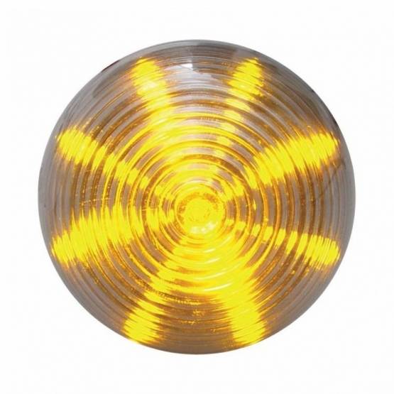 UNITED PACIFIC - UNITED PACIFIC - 38368 - LUZ DE COLMENA REDONDA DE 13 LED DE 2-1/2" (LIQUIDACIÓN/MARCADOR) - LED ÁMBAR/LENTE TRANSPARENTE