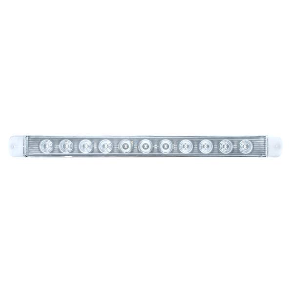 UNITED PACIFIC - UNITED PACIFIC - 38464 - BARRA DE LUCES DE SEÑAL DE GIRO DE 11 LED DE 17" - LED ÁMBAR/LENTE TRANSPARENTE
