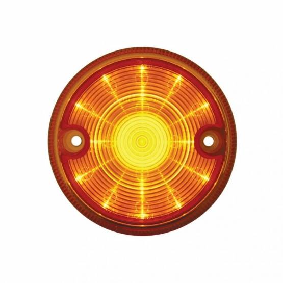 UNITED PACIFIC - UNITED PACIFIC - 38507 - LUZ SERIE 1 DE 15 LED DE 3" SÓLO PARA CARCASA DE LUZ DE DOBLE CARA - LED ÁMBAR/LENTE ÁMBAR
