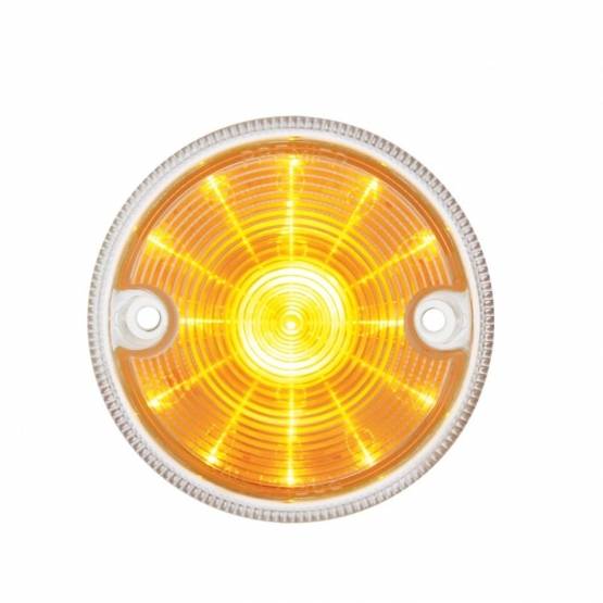 UNITED PACIFIC - UNITED PACIFIC - 38509 - LUZ SERIE 1 DE 15 LED DE 3" SÓLO PARA CARCASA DE LUZ DE DOBLE CARA - LED ÁMBAR/LENTE TRANSPARENTE