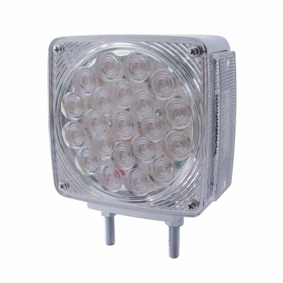 UNITED PACIFIC - UNITED PACIFIC - 38707 - LUZ DE SEÑAL DE GIRO DE DOBLE CARA DE 45 LED (CONDUCTOR) - LED ÁMBAR Y ROJO/LENTE TRANSPARENTE