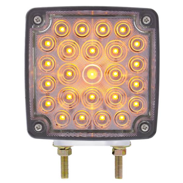 UNITED PACIFIC - UNITED PACIFIC - 38759 - LUZ DE SEÑAL DE GIRO DE DOBLE CARA DE 52 LED (PASAJERO) - LED ÁMBAR Y ROJO/LENTE TRANSPARENTE