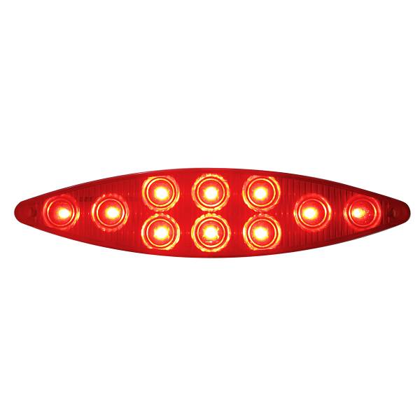 UNITED PACIFIC - UNITED PACIFIC - 38797 - LUZ "OJO DE GATO" DE 10 LED (PARADA, GIRO Y COLA) - LED ROJO/LENTE ROJA