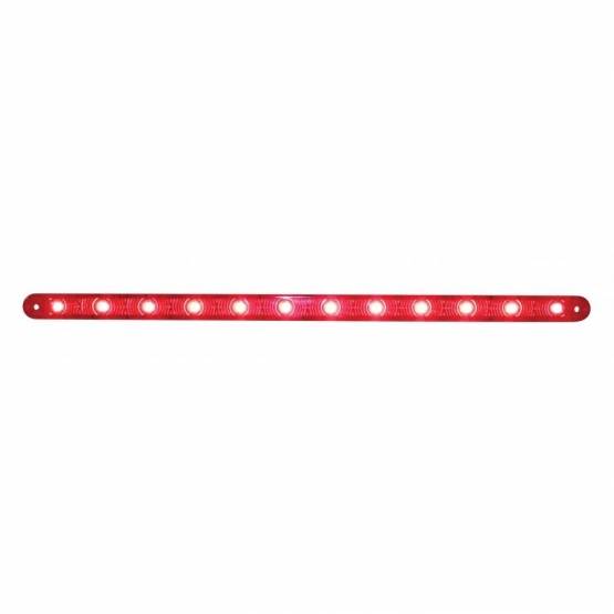 UNITED PACIFIC - UNITED PACIFIC - 38862B - BARRA DE LUCES ULTRA DELGADA DE 12 LED DE 12" SOLAMENTE (PARADA, GIRO Y TRASERA) - LED ROJO/LENTE ROJA (A GRANEL)