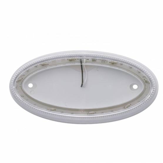 UNITED PACIFIC - UNITED PACIFIC - 38879 - LUZ EMBLEMA GRANDE DE 32 LED PARA PETERBILT - LED ÁMBAR/LENTE TRANSPARENTE