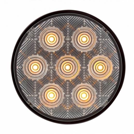 UNITED PACIFIC - UNITED PACIFIC - 39120 - LUZ DE SEÑAL DE GIRO 7 LED 4" SERIE DE COMPETENCIA - LED ÁMBAR/LENTE TRANSPARENTE