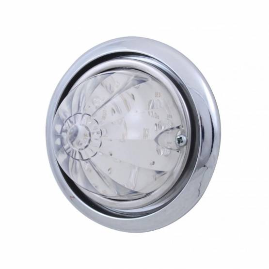 UNITED PACIFIC - UNITED PACIFIC - 39141 - LUZ DE PARACHOQUES DELANTERO CON LUZ DE SANDÍA DE DOBLE FUNCIÓN DE 17 LED ÁMBAR PARA FREIGHTLINER COLUMBIA - LENTE TRANSPARENTE