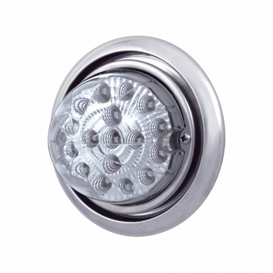 UNITED PACIFIC - UNITED PACIFIC - 39143 - LUZ DE PARACHOQUES DELANTERO CON LUZ REFLECTORA DE ESTILO CLARO DE DOBLE FUNCIÓN DE 17 LED ÁMBAR PARA FL COLUMBIA - LENTE TRANSPARENTE