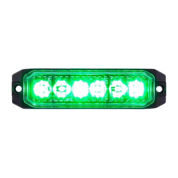 UNITED PACIFIC - UNITED PACIFIC - 39163 - 6 TESTIGO LED DE ALTA POTENCIA "COMPETITION SERIES" SLIM - VERDE