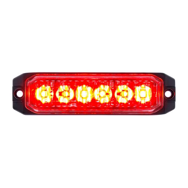 UNITED PACIFIC - UNITED PACIFIC - 39164 - 6 TESTIGO LED DE ALTA POTENCIA "COMPETITION SERIES" SLIM - ROJO
