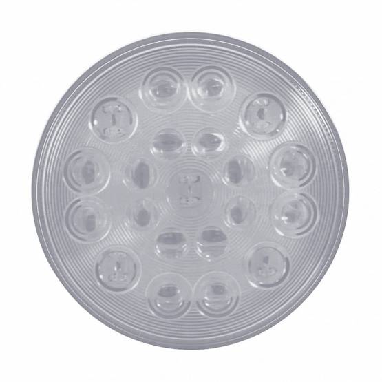 UNITED PACIFIC - UNITED PACIFIC - 39207 - LUZ REDONDA DE 4" "COMPETITION SERIES" DE 21 LED (PARADA, GIRO Y TRASERA) - LED ROJO/LENTE TRANSPARENTE