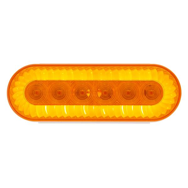 UNITED PACIFIC - UNITED PACIFIC - 39219 - LUZ DE TURBINA OVALADA DE 6" DE 20 LED (SEÑAL DE GIRO) - LED ÁMBAR/LENTE ÁMBAR