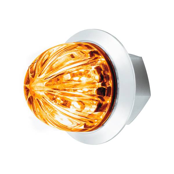 UNITED PACIFIC - UNITED PACIFIC - 39227 - MINI LUZ DE SANDÍA DE 3/4" DE DOBLE FUNCIÓN DE 2 LED (LIQUIDACIÓN/MARCADOR) - LED ÁMBAR/LENTE TRANSPARENTE