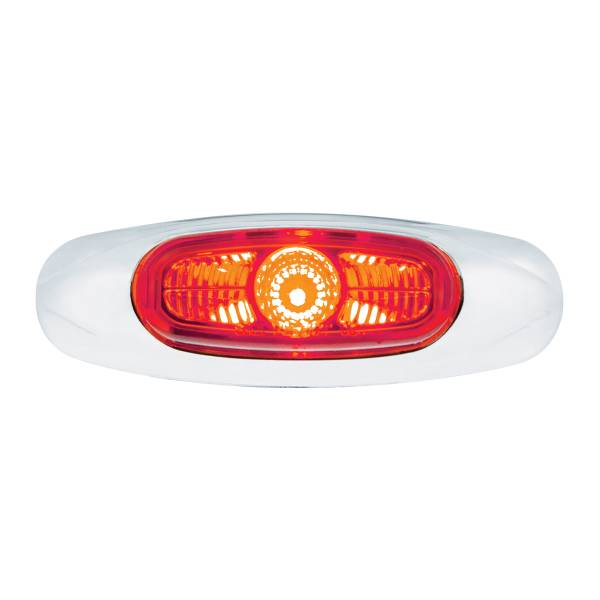 UNITED PACIFIC - UNITED PACIFIC - 39256 - LUZ VIPEREYE DE 3 LED DE ANCHO DE 4-3/16" (LIQUIDACIÓN/MARCADOR) - LED ROJO/LENTE ROJA