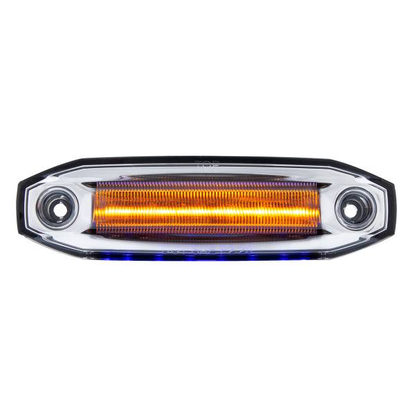 UNITED PACIFIC - UNITED PACIFIC - 39300 - 6 LUZ LED ÁMBAR (LIQUIDACIÓN/MARCADOR) CON LUZ LATERAL DE 6 LED AZUL