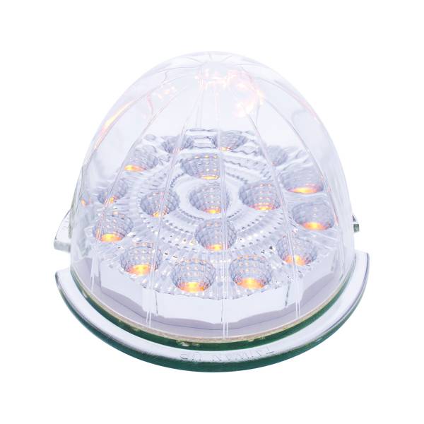 UNITED PACIFIC - UNITED PACIFIC - 39322 - LUZ DE CABINA REFLECTORA DE DOBLE FUNCIÓN DE 17 LED - LED ÁMBAR/LENTE TRANSPARENTE