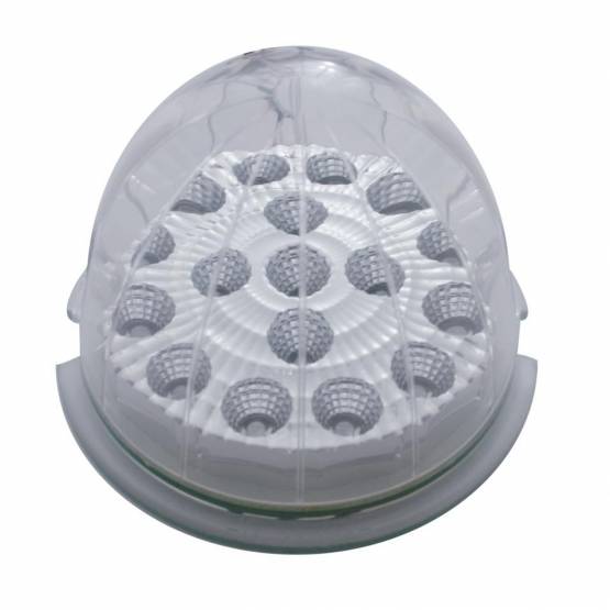 UNITED PACIFIC - UNITED PACIFIC - 39322B - LUZ DE CABINA REFLECTORA DE DOBLE FUNCIÓN DE 17 LED - LED ÁMBAR/LENTE TRANSPARENTE (A GRANEL)