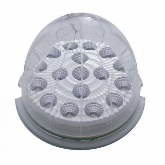 UNITED PACIFIC - UNITED PACIFIC - 39323B - LUZ DE CABINA REFLECTORA DE 17 LED DE DOBLE FUNCIÓN - LED ROJO/LENTE TRANSPARENTE (A GRANEL)