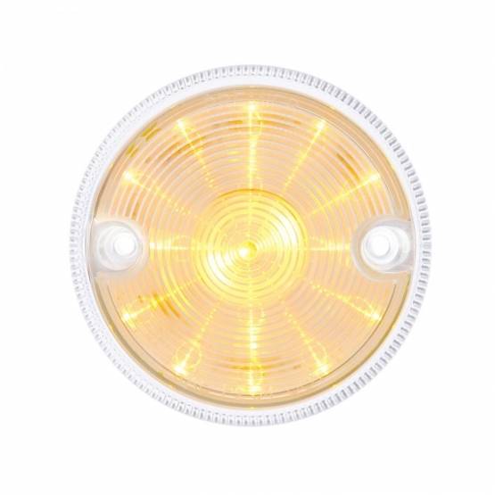 UNITED PACIFIC - UNITED PACIFIC - 39330 - 15 LUZ LED 3" SERIE 2 SÓLO PARA CARCASA DE LUZ DE DOBLE CARA - LED ÁMBAR/LENTE TRANSPARENTE