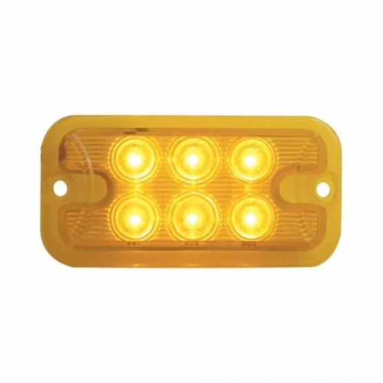 UNITED PACIFIC - UNITED PACIFIC - 39332 - LUZ DE 6 LED DE DOBLE FUNCIÓN - LED ÁMBAR/LENTE ÁMBAR