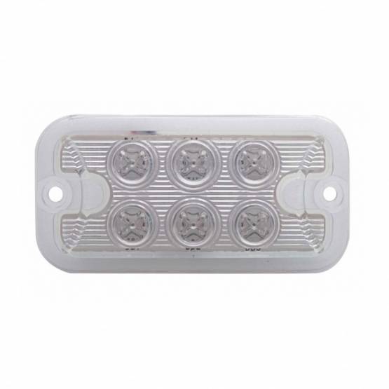 UNITED PACIFIC - UNITED PACIFIC - 39334 - LUZ DE 6 LED DE DOBLE FUNCIÓN - LED ÁMBAR/LENTE TRANSPARENTE