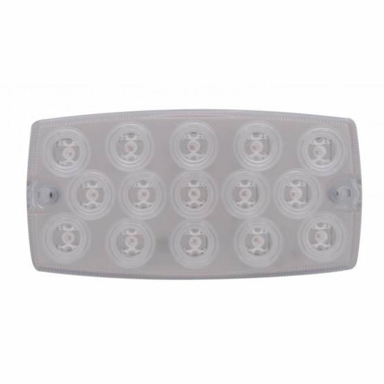 UNITED PACIFIC - UNITED PACIFIC - 39373B - LUZ DE SEÑAL DE GIRO RECTANGULAR DE 15 LED - LED ÁMBAR/LENTE TRANSPARENTE (A GRANEL)