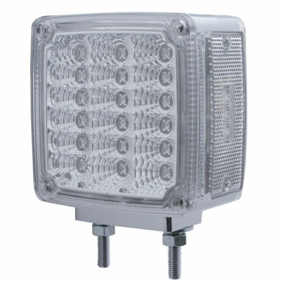 UNITED PACIFIC - UNITED PACIFIC - 39379 - LUZ DE SEÑAL DE GIRO DE DOBLE CARA REFLECTOR DE 39 LED (CONDUCTOR) - LED ÁMBAR Y ROJO/LENTE TRANSPARENTE