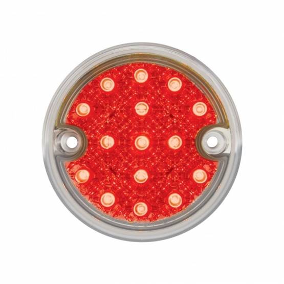 UNITED PACIFIC - UNITED PACIFIC - 39389B - REFLECTOR DE 15 LED DE 3" SERIE 3 SÓLO LUZ PARA CARCASA DE DOBLE CARA - LED ROJO/LENTE TRANSPARENTE (A GRANEL)