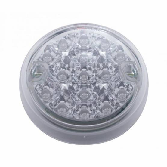 UNITED PACIFIC - UNITED PACIFIC - 39392B - 15 LED 3" REFLECTOR DE FUNCIÓN ÚNICA LUZ DE UNA CARA SOLAMENTE - LED ÁMBAR/LENTE TRANSPARENTE (A GRANEL)