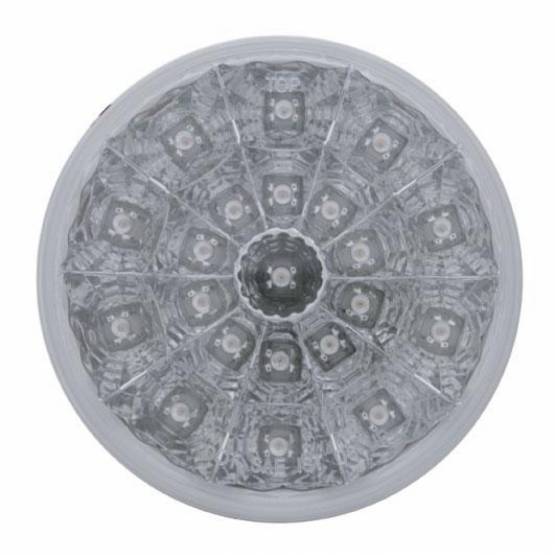 UNITED PACIFIC - UNITED PACIFIC - 39396 - LUZ REFLECTORA REDONDA DE 4" DE 21 LED (PARADA, GIRO Y TRASERA) - LED ROJA/LENTE TRANSPARENTE