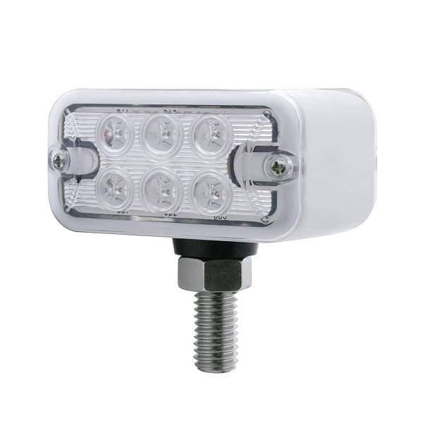 UNITED PACIFIC - UNITED PACIFIC - 39409 - LUZ DE DOBLE CARA DE 12 LED DE DOBLE FUNCIÓN - MONTAJE EN T - LED ÁMBAR Y ROJO/LENTE TRANSPARENTE