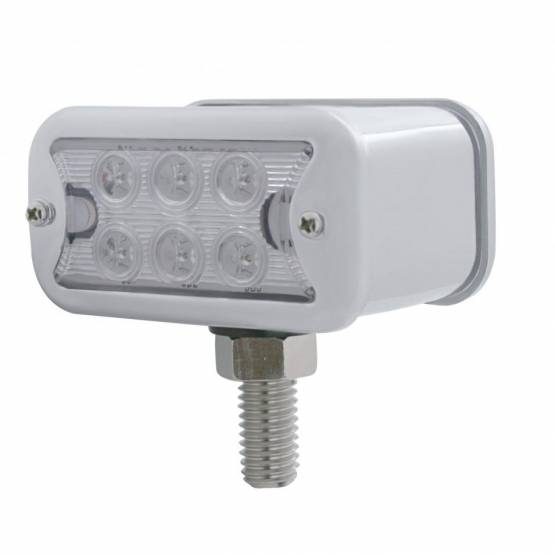UNITED PACIFIC - UNITED PACIFIC - 39417 - LUZ DE DOBLE CARA DE 12 LED DE DOBLE FUNCIÓN CON BISEL - MONTAJE EN T - LED ÁMBAR Y ROJO/LENTE TRANSPARENTE