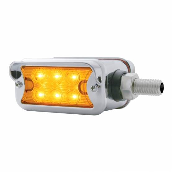 UNITED PACIFIC - UNITED PACIFIC - 39418 - LUZ DE DOBLE CARA DE 12 LED DE DOBLE FUNCIÓN CON VISERA - MONTAJE HORIZONTAL - LED ÁMBAR Y ROJO/LENTE ÁMBAR Y ROJA