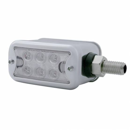 UNITED PACIFIC - UNITED PACIFIC - 39423 - LUZ DE DOBLE CARA DE 12 LED DE DOBLE FUNCIÓN CON BISEL - MONTAJE HORIZONTAL - LED ÁMBAR Y ROJO/LENTE TRANSPARENTE