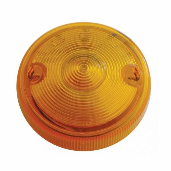 UNITED PACIFIC - UNITED PACIFIC - 39428 - LUZ DE UNA CARA DE 15 LED DE 3" DE DOBLE FUNCIÓN SOLAMENTE - LED ÁMBAR/LENTE ÁMBAR