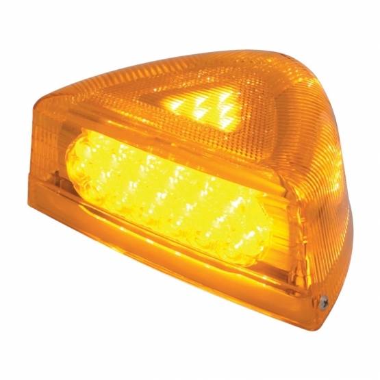 UNITED PACIFIC - UNITED PACIFIC - 39436 - LUZ DE INTERMITENTE DE 37 LED CON BASE CROMADA PARA PETERBILT 379/378/357 1987-2007 - LED ÁMBAR/LENTE ÁMBAR