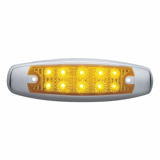 UNITED PACIFIC - UNITED PACIFIC - 39451 - LUZ RECTANGULAR REFLECTOR DE 10 LED (LIQUIDACIÓN/MARCADOR) - LED ÁMBAR/LENTE ÁMBAR