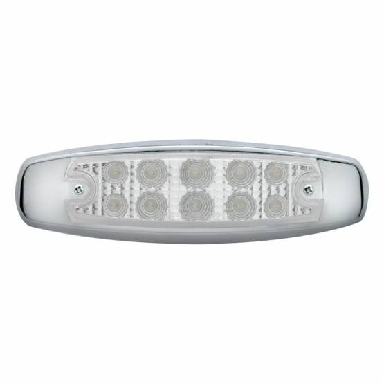 UNITED PACIFIC - UNITED PACIFIC - 39453 - LUZ RECTANGULAR REFLECTOR DE 10 LED (LIQUIDACIÓN/MARCADOR) - LED ÁMBAR/LENTE TRANSPARENTE