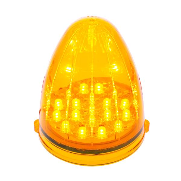 UNITED PACIFIC - UNITED PACIFIC - 39457 - LUZ DE CABINA ESTILO GRAKON 1000 REFLECTOR DE 19 LED - LED ÁMBAR/LENTE ÁMBAR
