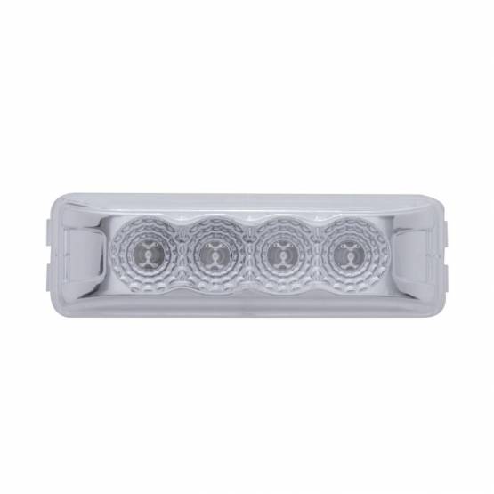 UNITED PACIFIC - UNITED PACIFIC - 39466 - LUZ RECTANGULAR REFLECTOR DE 4 LED (LIQUIDACIÓN/MARCADOR) - LED ROJO/LENTE TRANSPARENTE