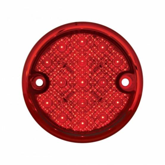 UNITED PACIFIC - UNITED PACIFIC - 39468B - REFLECTOR DE 15 LED DE 3" SERIE 4 LUZ SÓLO PARA CARCASA DE LUZ DE DOBLE CARA - LED ROJO/LENTE ROJA (A GRANEL)