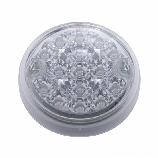 UNITED PACIFIC - UNITED PACIFIC - 39473B - LUZ DE UNA CARA REFLECTOR DE DOBLE FUNCIÓN DE 15 LED DE 3" SOLAMENTE - LED ÁMBAR/LENTE TRANSPARENTE (A GRANEL)