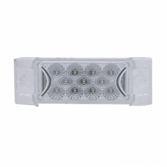 UNITED PACIFIC - UNITED PACIFIC - 39594 - LUZ RECTANGULAR REFLECTOR DE 13 LED (LIQUIDACIÓN/MARCADOR) - LED ÁMBAR/LENTE TRANSPARENTE