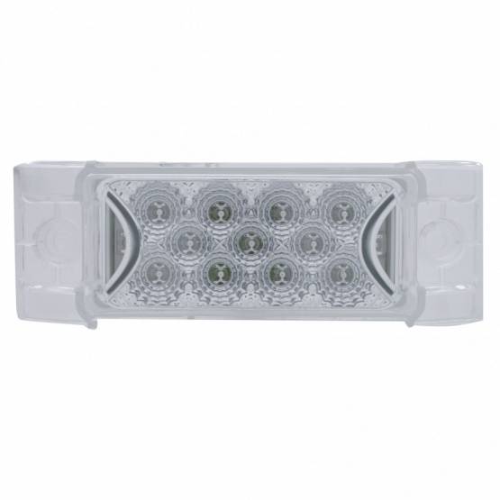UNITED PACIFIC - UNITED PACIFIC - 39595 - LUZ RECTANGULAR REFLECTOR DE 13 LED (LIQUIDACIÓN/MARCADOR) - LED ROJO/LENTE TRANSPARENTE